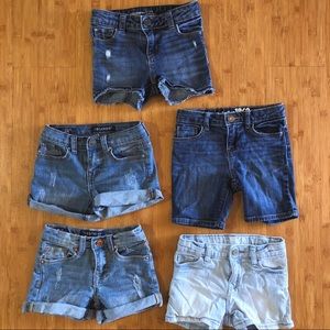 Bundle of Girls Jean Shorts 5T 4T